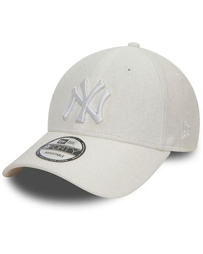 KTZ New York Yankees Linen 9forty Adjustable Cap - Grey