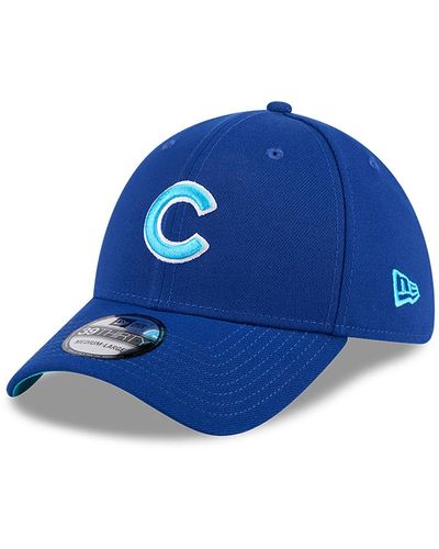 KTZ Chicago Cubs Mlb Father's Day 2024 39thirty Stretch Fit Cap - Blue
