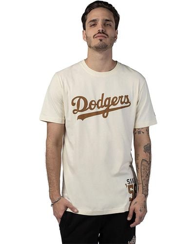 KTZ La Dodgers Mlb Cord T-shirt - Natural
