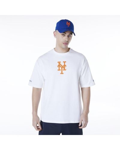 KTZ New York Mets Mlb London Games 2024 Oversized T-shirt - White