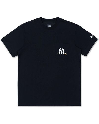 KTZ New York Yankees Mlb Popcorn Party Vibe T-shirt - Blue