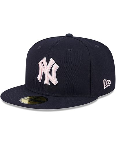KTZ New York Yankees Mlb Mother's Day 2024 Navy 59fifty Fitted Cap - Blue