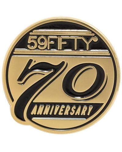KTZ New Era 59fifty Day 70th Anniversary Pin Badge - Metallic