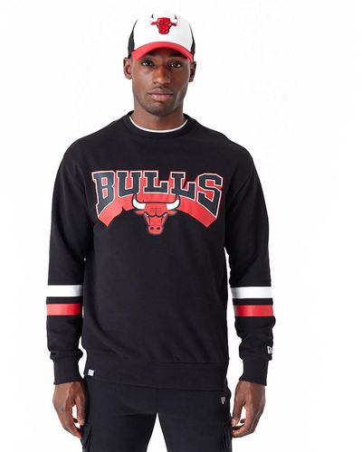 KTZ Chicago Bulls Nba Arch Oversized Crew - Black