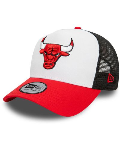 KTZ Chicago Bulls Nba 9forty A-frame Trucker Cap - Red