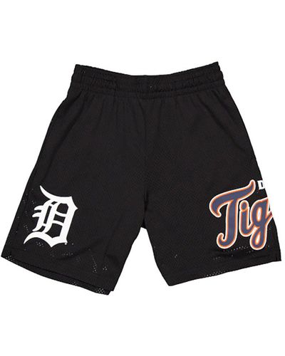 KTZ Detroit Tigers Mlb Custom Mesh Shorts - Black