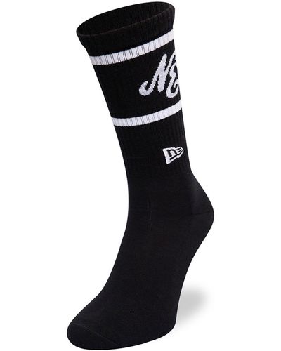 KTZ New Era Heritage Logo Crew Socks - Black