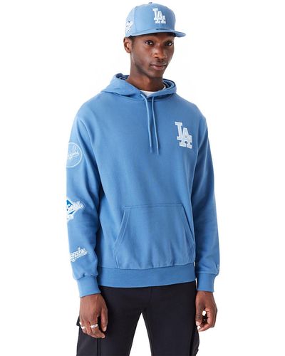 KTZ La Dodgers Mlb World Series Oversized Pullover Hoodie - Blue