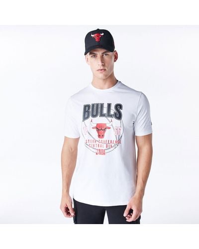 KTZ Chicago Bulls Nba Graphic T-shirt - White