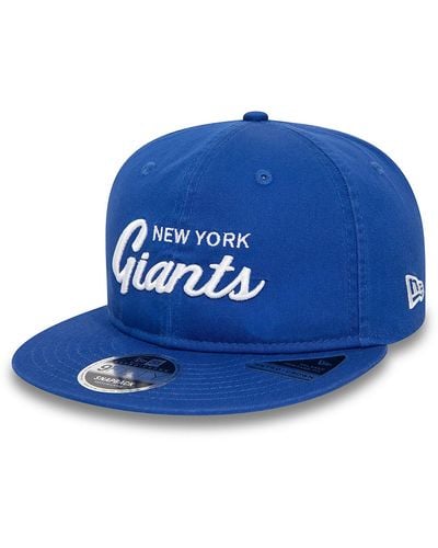 KTZ New York Giants Nfl Retro Retro Crown 9fifty Snapback Cap - Blue