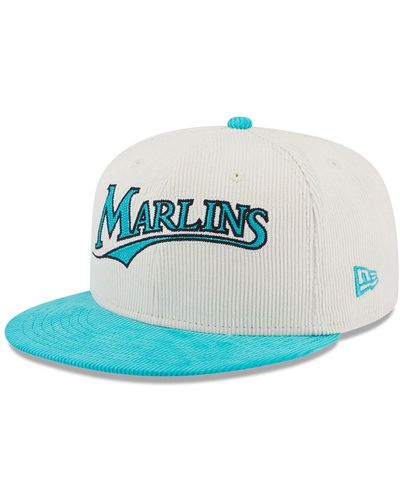 KTZ Miami Marlins Vintage Cord 59fifty Fitted Cap - Blue