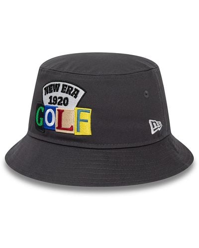 KTZ New Era Golf Lettering Black Bucket Hat