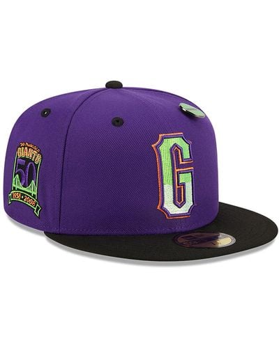 KTZ San Francisco Giants Trick Or Treat 59fifty Fitted Cap - Purple