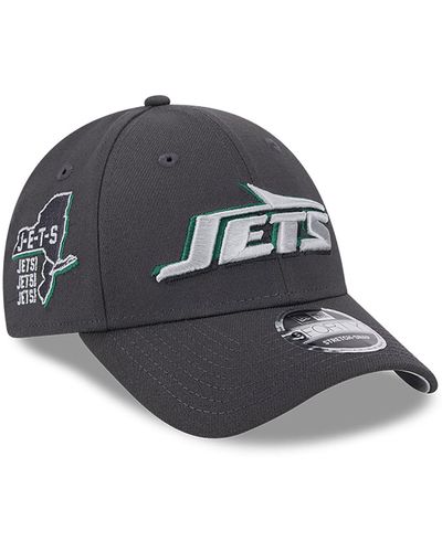 KTZ New York Jets Nfl Draft 2024 Dark 9forty Stretch-snap Cap - Black