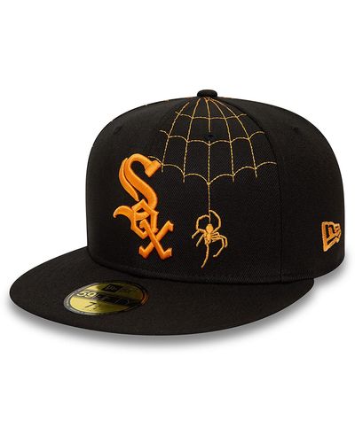 KTZ Chicago White Sox Spider Web 59fifty Fitted Cap - Black