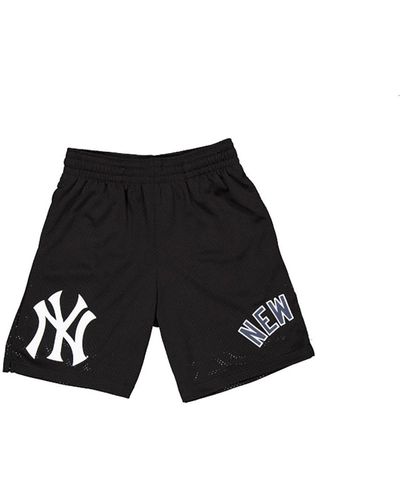 KTZ New York Yankees Mlb Custom Mesh Shorts - Black