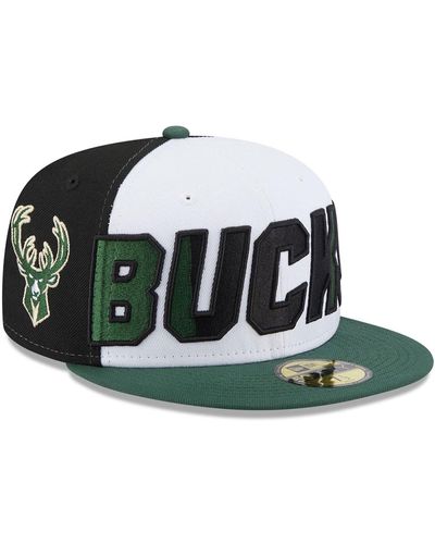 KTZ Milwaukee Bucks Nba Back Half 59fifty Fitted Cap - Green