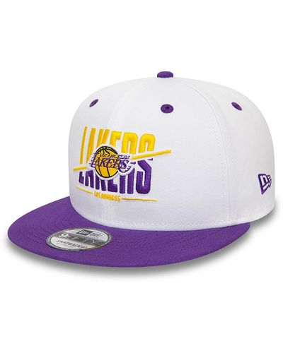 KTZ La Lakers Crown 9fifty Snapback Cap - Purple