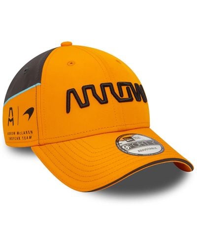 KTZ Mclaren Racing Indy Team Cap Arrow 9forty Adjustable Cap - Orange