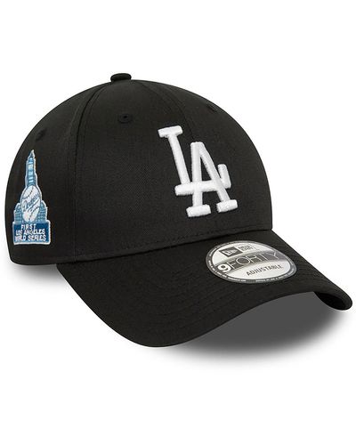 KTZ La Dodgers World Series Patch 9forty Adjustable Cap - Black