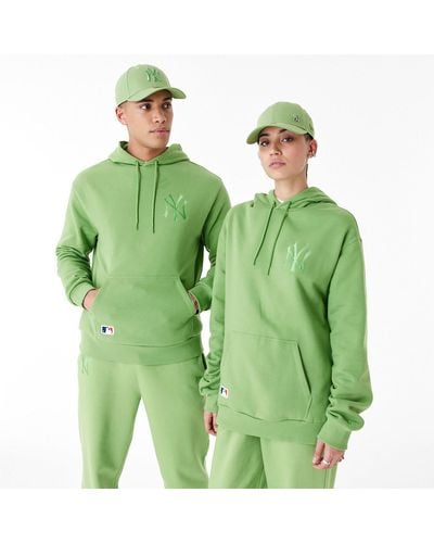 KTZ New York Yankees League Essential Green Oversized Pullover Hoodie