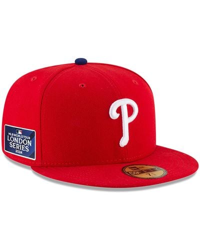 KTZ Philadelphia Phillies Mlb London Series 2024 59fifty Fitted Cap - Red