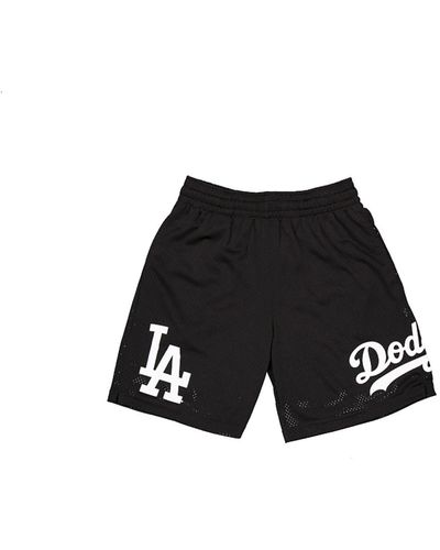KTZ La Dodgers Mlb Custom Mesh Shorts - Black
