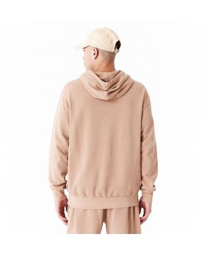 KTZ New Era Washed Oversized Pullover Hoodie - Pink