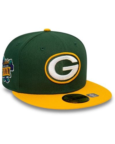 KTZ Bay Packers Nfl Go You Packers Go Dark 59fifty Fitted Cap - Green