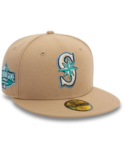 KTZ Seattle Mariners Mlb Blues Beige 59fifty Fitted Cap - Brown
