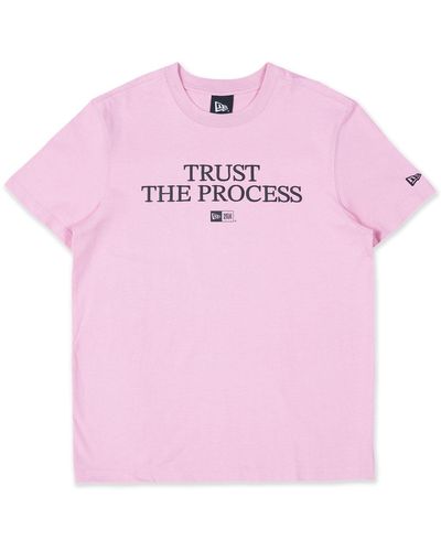 KTZ New Era My Valentine Script T-shirt - Pink