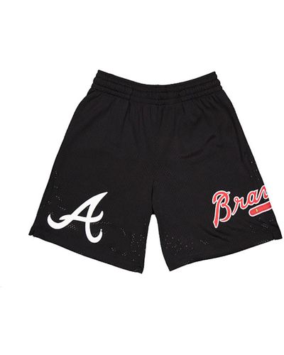 KTZ Atlanta Braves Mlb Custom Mesh Shorts - Black