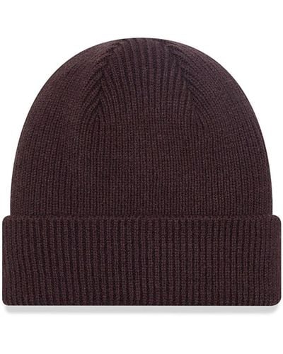 KTZ New Era Wool Cuff Knit Beanie Hat - Purple