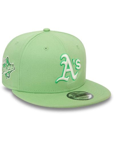 KTZ Oakland Athletics Mlb Patch Bright 9fifty Snapback Cap - Green