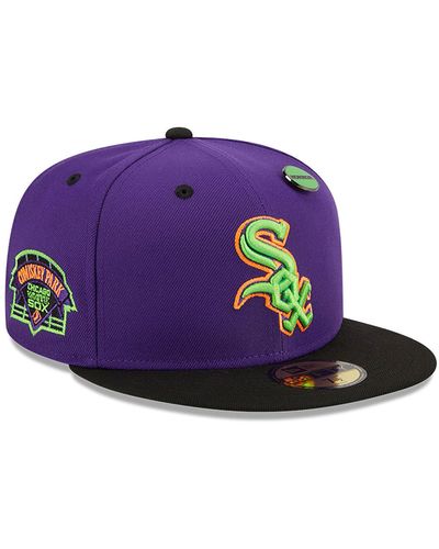 KTZ Chicago White Sox Trick Or Treat 59fifty Fitted Cap - Purple