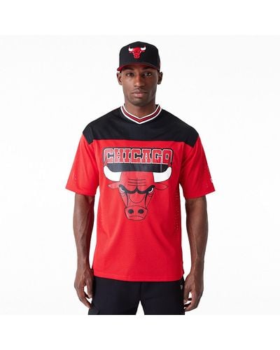 KTZ Chicago Bulls Nba Arch Graphic Jersey T-shirt - Red