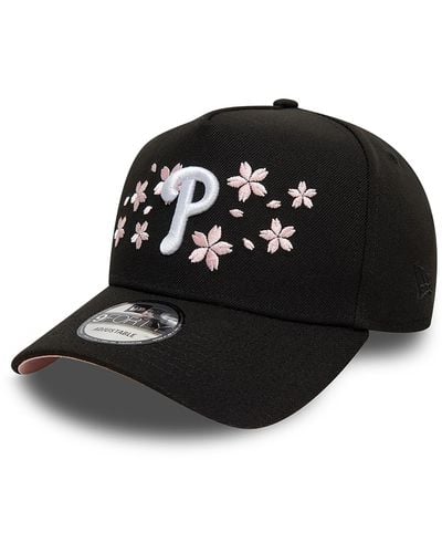 KTZ Philadelphia Phillies Cherry Blossom 9forty A-frame Adjustable Cap - Black