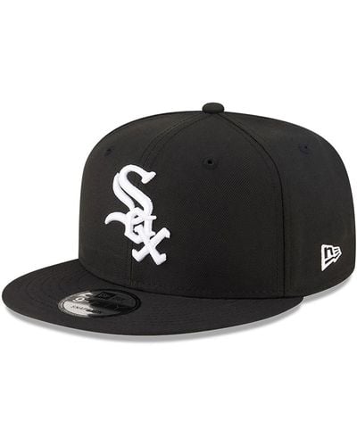 KTZ Chicago White Sox Chain Stitch 9fifty Snapback Cap - Black