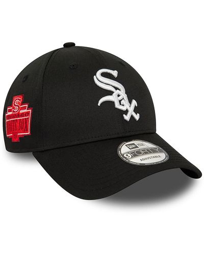 KTZ Chicago White Sox World Series World Series Patch 9forty Adjustable Cap - Black
