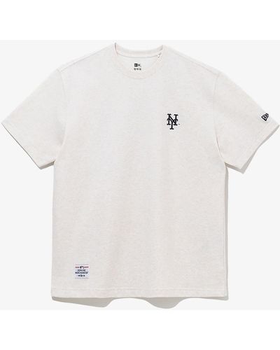 KTZ New York Mets Mlb Flower New Era Korea T-shirt - White