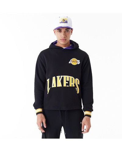 KTZ La Lakers Nba Arch Graphic Oversized Pullover Hoodie - Blue
