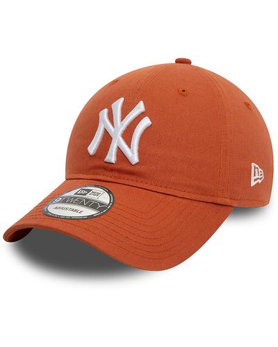 KTZ New York Yankees League Essential 9twenty Adjustable Cap - Orange