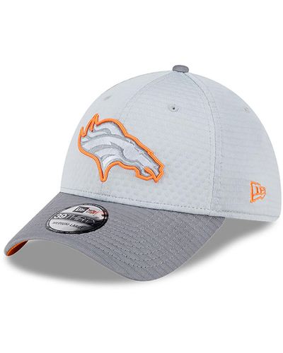 KTZ Denver Broncos Nfl Training 2024 39thirty Stretch Fit Cap - Grey