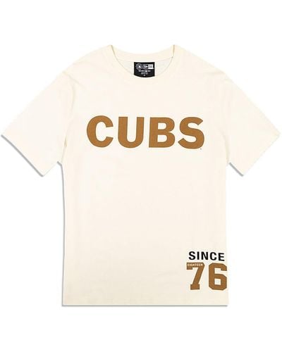 KTZ Chicago Cubs Mlb Cord T-shirt - Natural