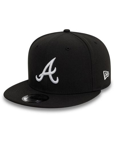 KTZ Atlanta Braves Chain Stitch 9fifty Snapback Cap - Black