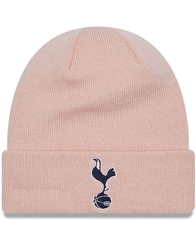 KTZ Tottenham Hotspur Fc Cuff Knit Beanie Hat - Pink
