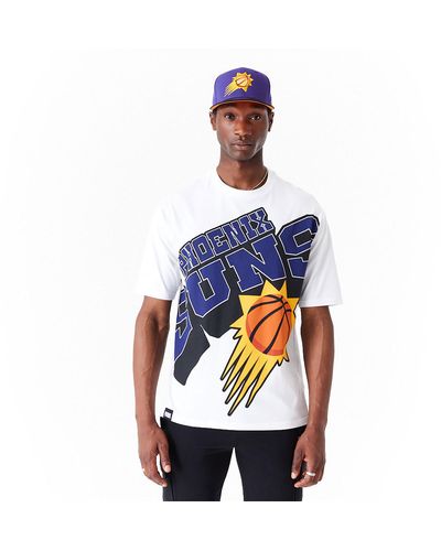 KTZ Phoenix Suns Nba Large Wordmark Oversized T-shirt - Blue