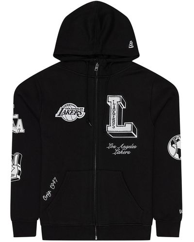 KTZ La Lakers Ivy Sport Full Zip Hoodie - Black