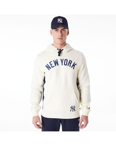 KTZ New York Yankees Mlb Chrome Pullover Hoodie - White
