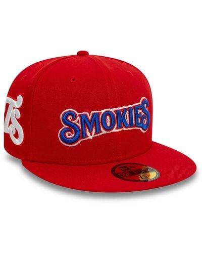 KTZ Tennessee Smokies Milb Variety 59fifty Fitted Cap - Red
